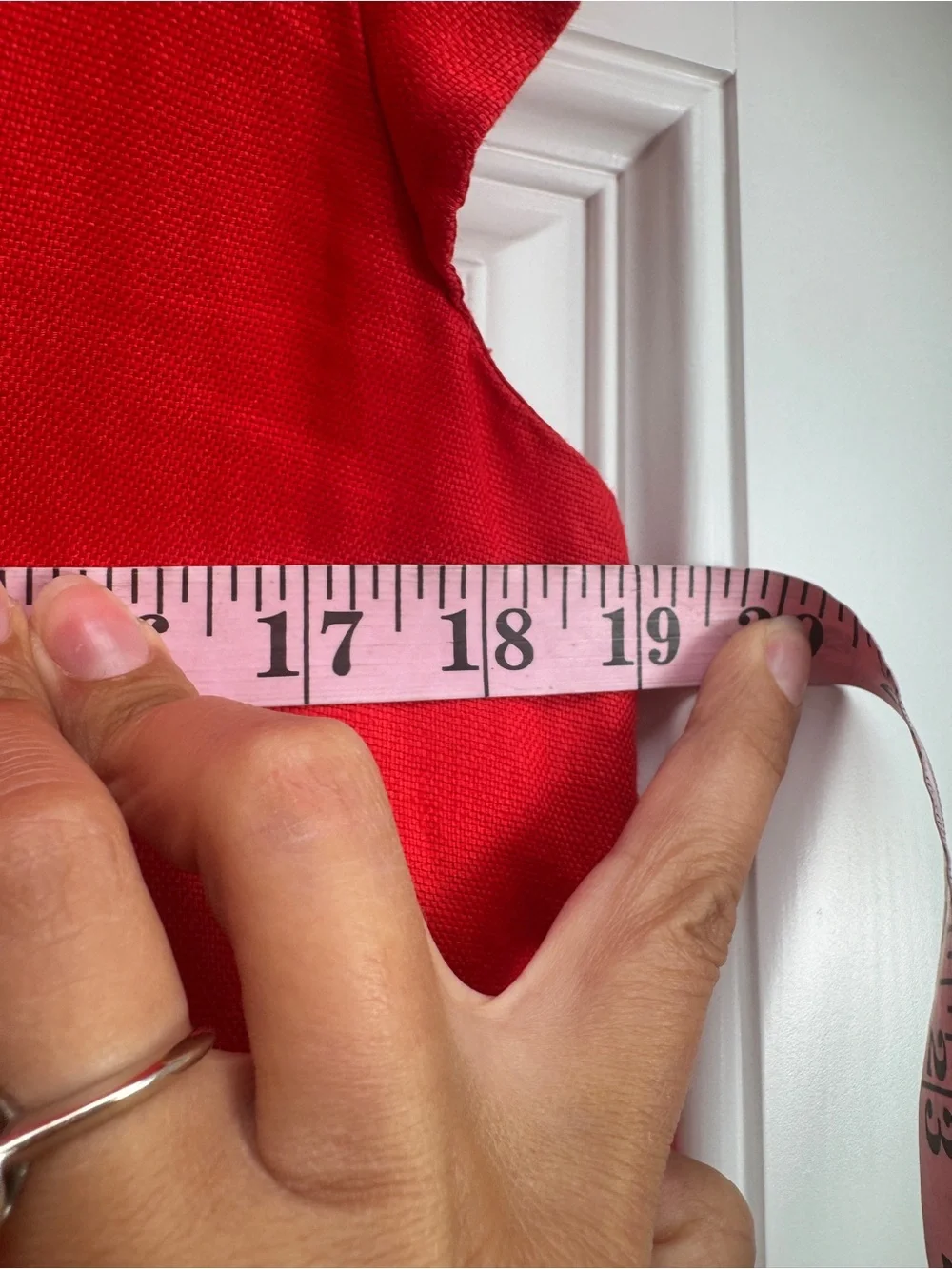 Kate Spade Red Linen Shift Dress